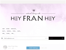 Tablet Screenshot of heyfranhey.com